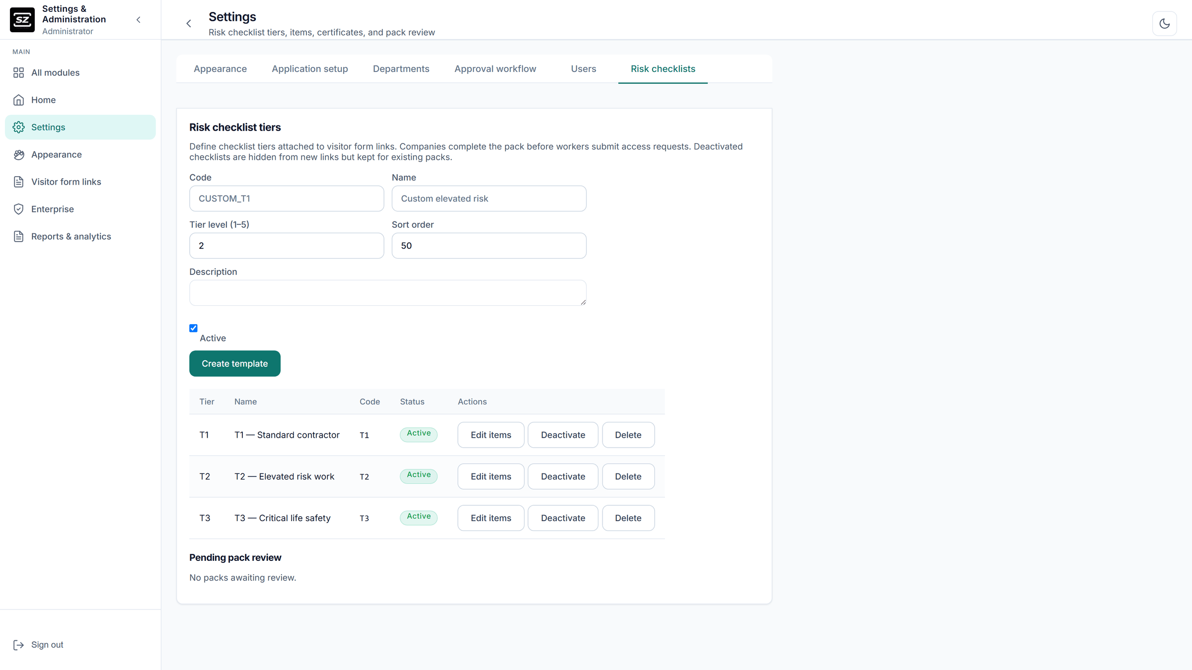 GateKeeper (Visitor Management System) and Contractors Access Control — Risk Checklists & Compliance