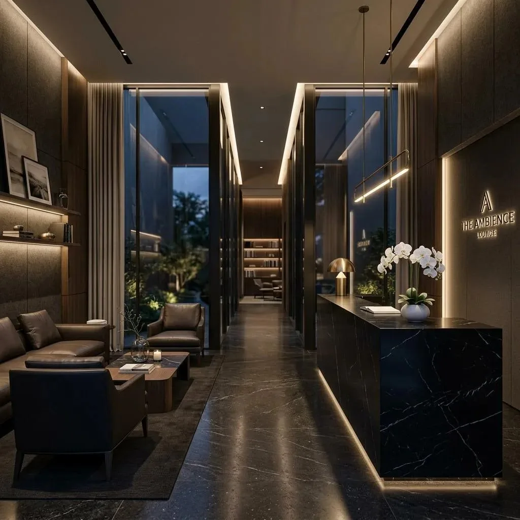 Luxury hotel concierge desk with integrated hotel membership CRM software